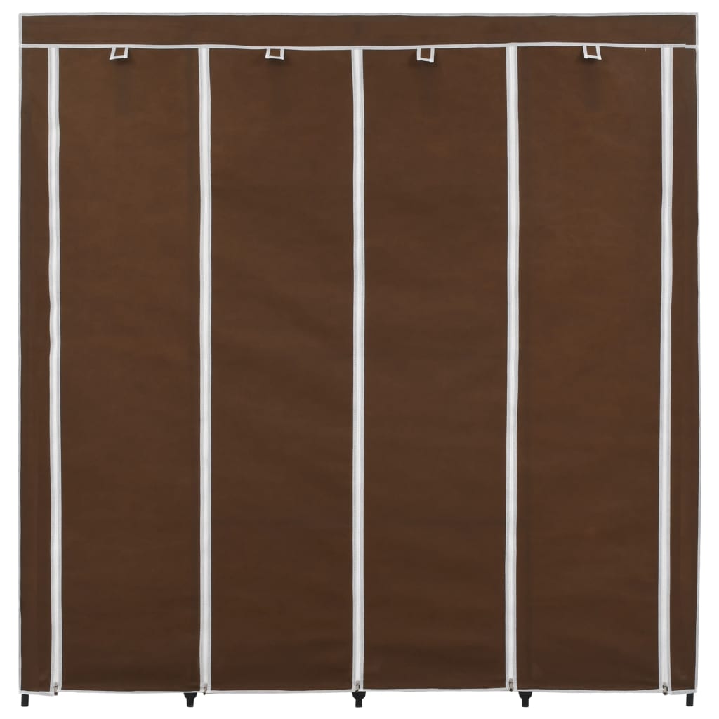 vidaXL Șifonier cu 4 compartimente, maro, 175x45x170 cm vidaXL Șifonier cu 4 compartimente, maro, 175x45x170 cm