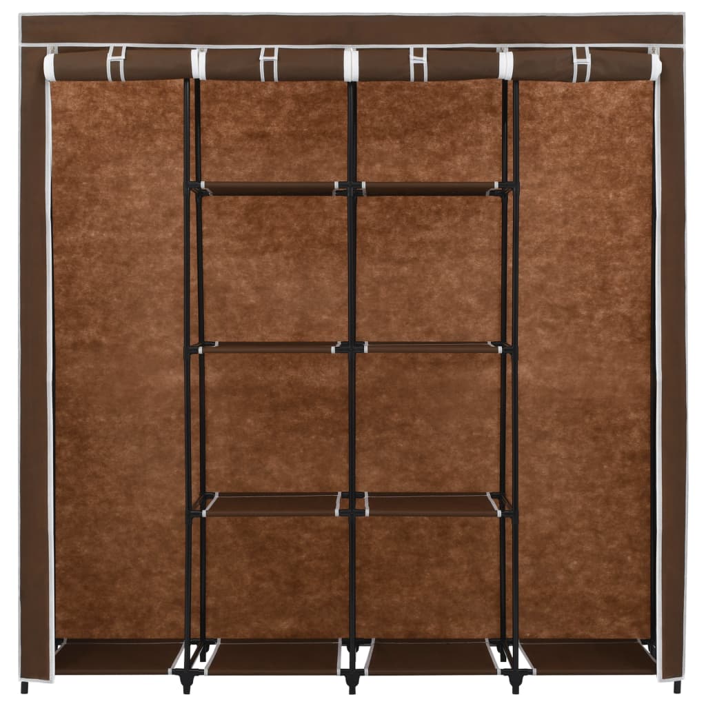 vidaXL Șifonier cu 4 compartimente, maro, 175x45x170 cm vidaXL Șifonier cu 4 compartimente, maro, 175x45x170 cm