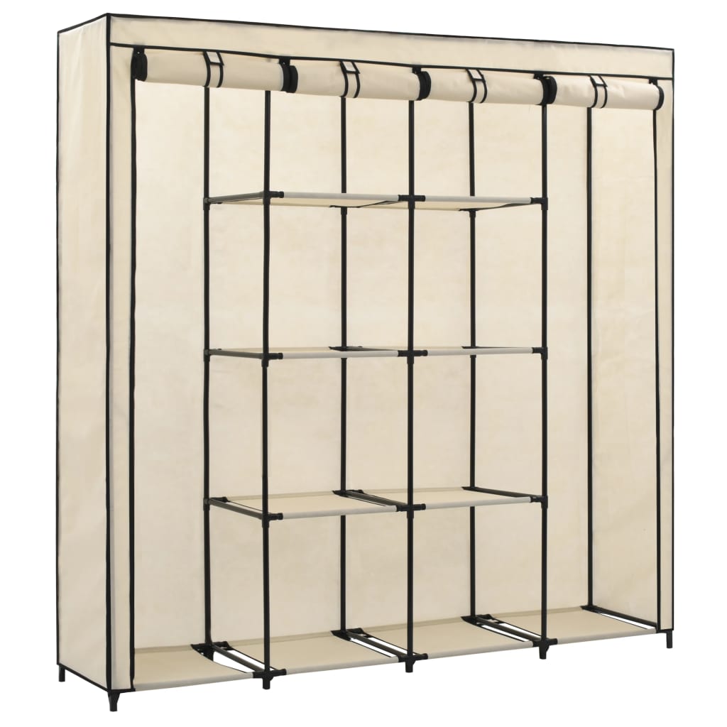 vidaXL Șifonier cu 4 compartimente, crem, 175 x 45 x 170 cm vidaXL Șifonier cu 4 compartimente, crem, 175 x 45 x 170 cm