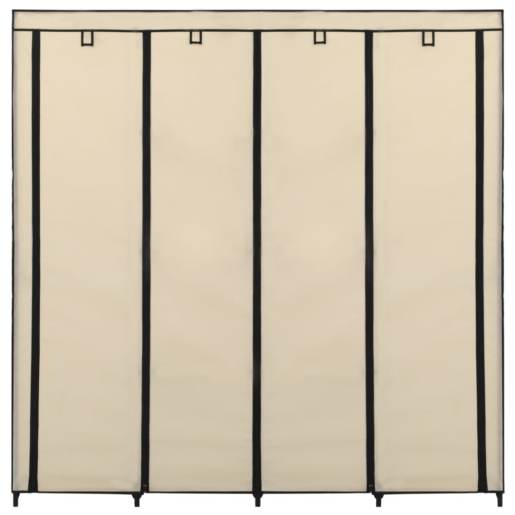 vidaXL Șifonier cu 4 compartimente, crem, 175 x 45 x 170 cm vidaXL Șifonier cu 4 compartimente, crem, 175 x 45 x 170 cm