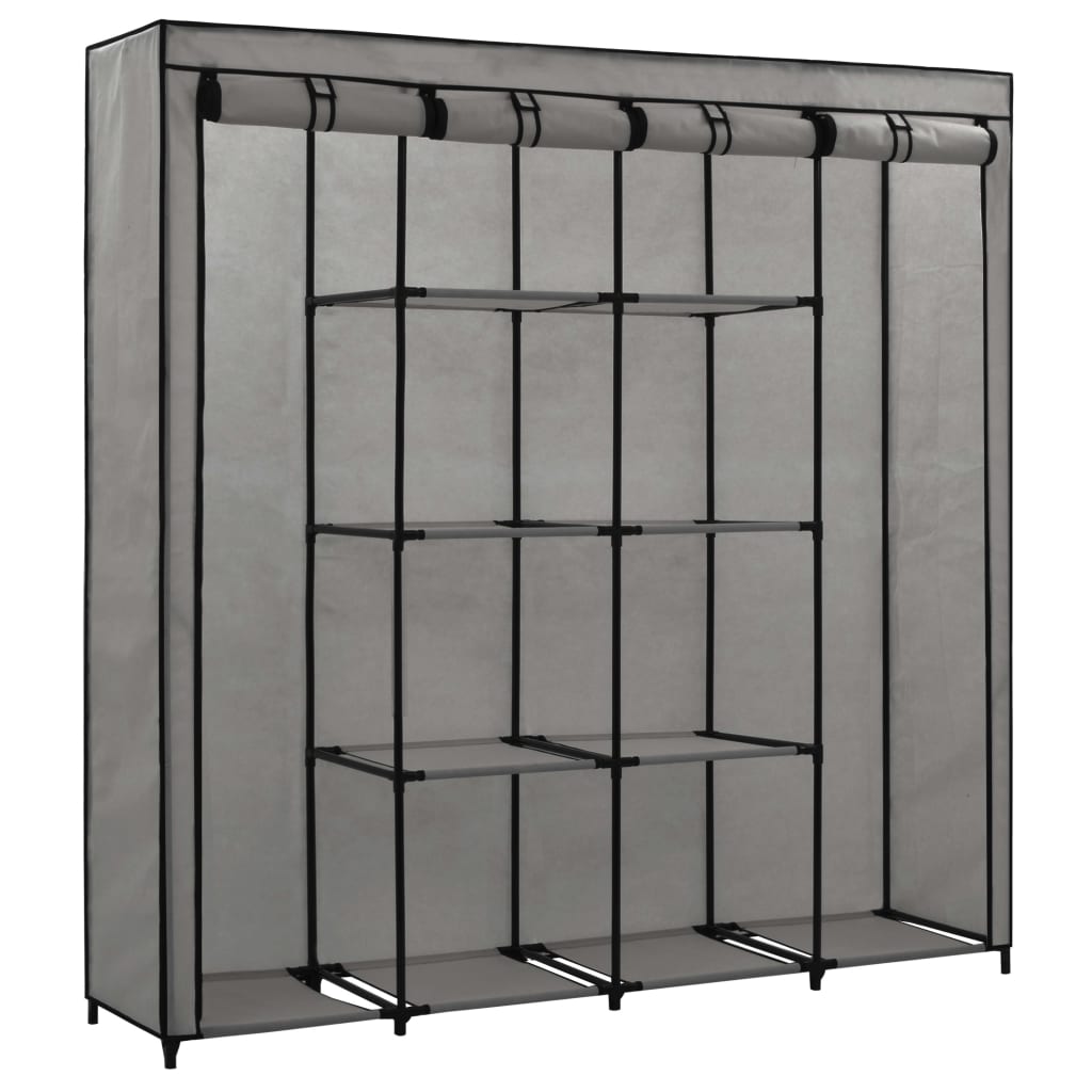 vidaXL Șifonier cu 4 compartimente, gri, 175 x 45 x 170 cm vidaXL Șifonier cu 4 compartimente, gri, 175 x 45 x 170 cm