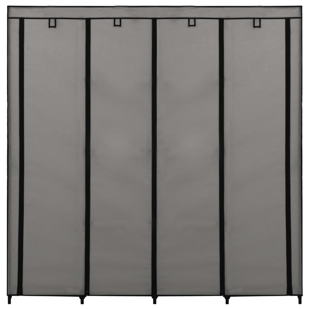 vidaXL Șifonier cu 4 compartimente, gri, 175 x 45 x 170 cm vidaXL Șifonier cu 4 compartimente, gri, 175 x 45 x 170 cm