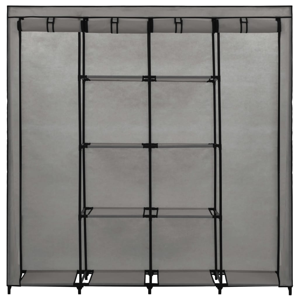 vidaXL Șifonier cu 4 compartimente, gri, 175 x 45 x 170 cm vidaXL Șifonier cu 4 compartimente, gri, 175 x 45 x 170 cm