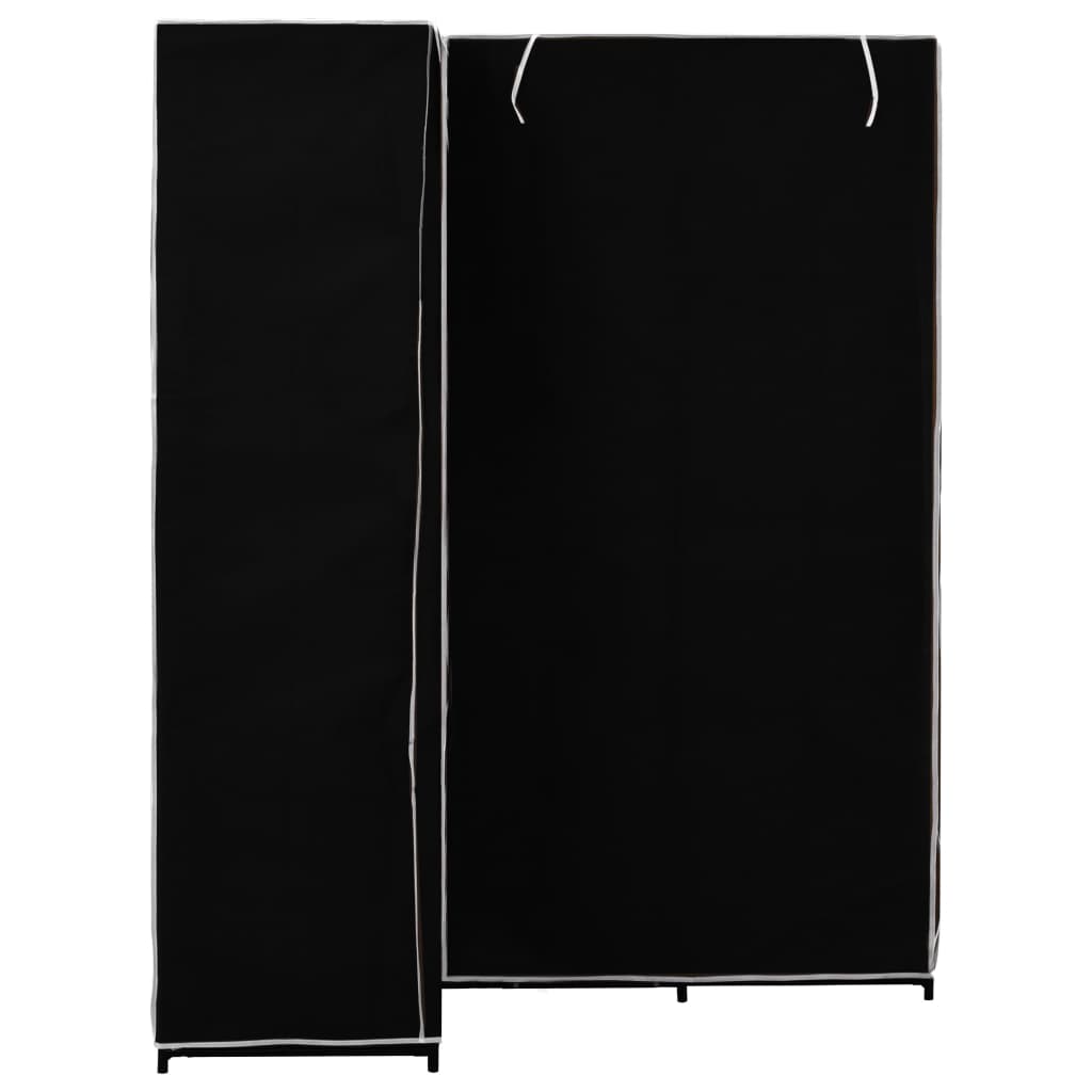 vidaXL Șifonier de colț, negru, 130 x 87 x 169 cm vidaXL Șifonier de colț, negru, 130 x 87 x 169 cm