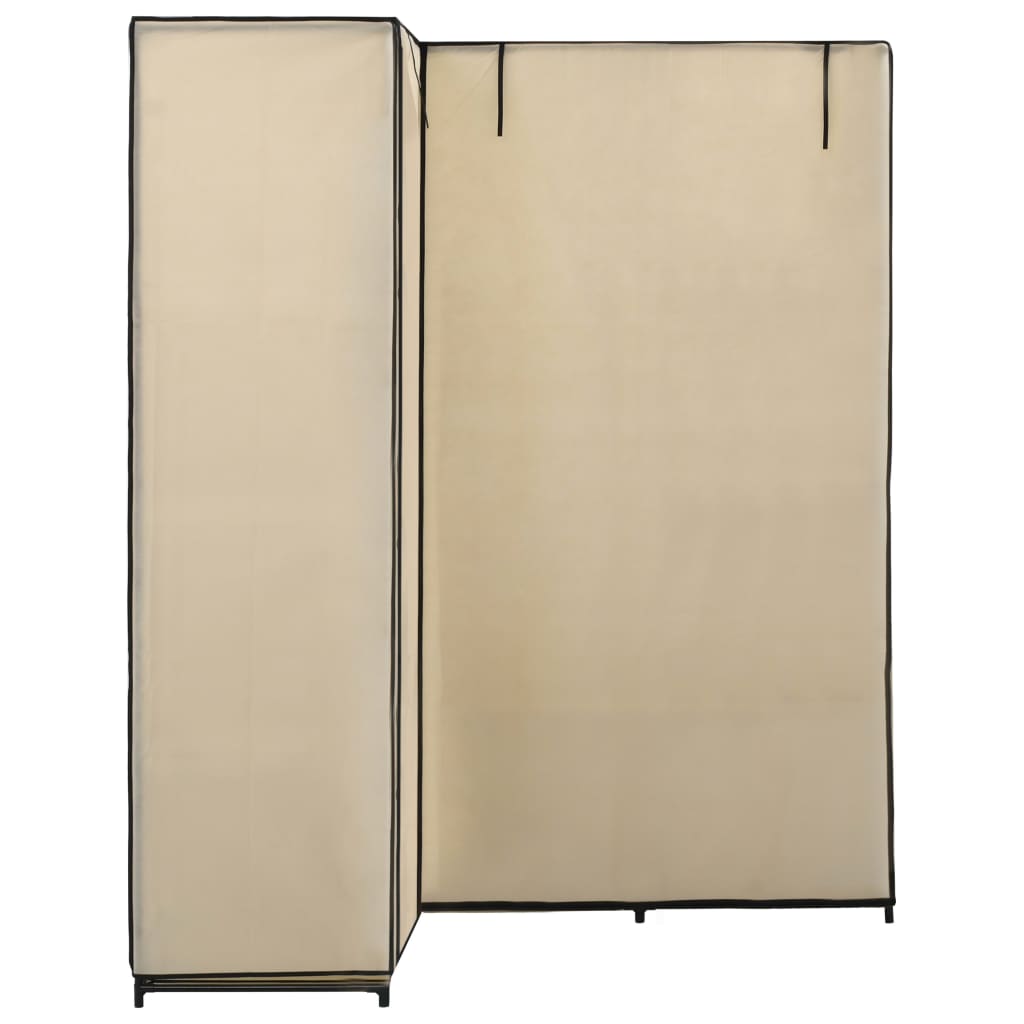 vidaXL Șifonier de colț, crem, 130 x 87 x 169 cm vidaXL Șifonier de colț, crem, 130 x 87 x 169 cm