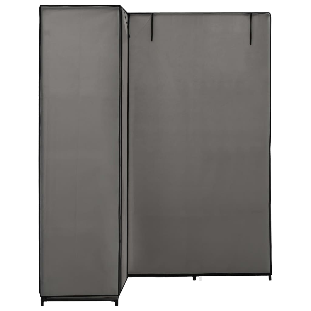 vidaXL Șifonier de colț, gri, 130 x 87 x 169 cm vidaXL Șifonier de colț, gri, 130 x 87 x 169 cm