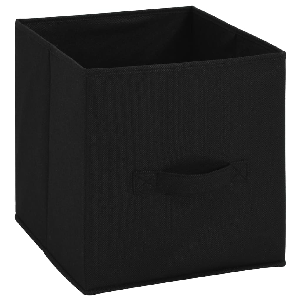 vidaXL Dulap depozitare cu 4 coșuri textile, negru, 63x30x71 cm, oțel