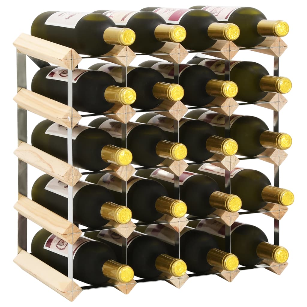 vidaXL Suport sticle de vin pentru 20 sticle, lemn masiv de pin vidaXL Suport sticle de vin pentru 20 sticle, lemn masiv de pin