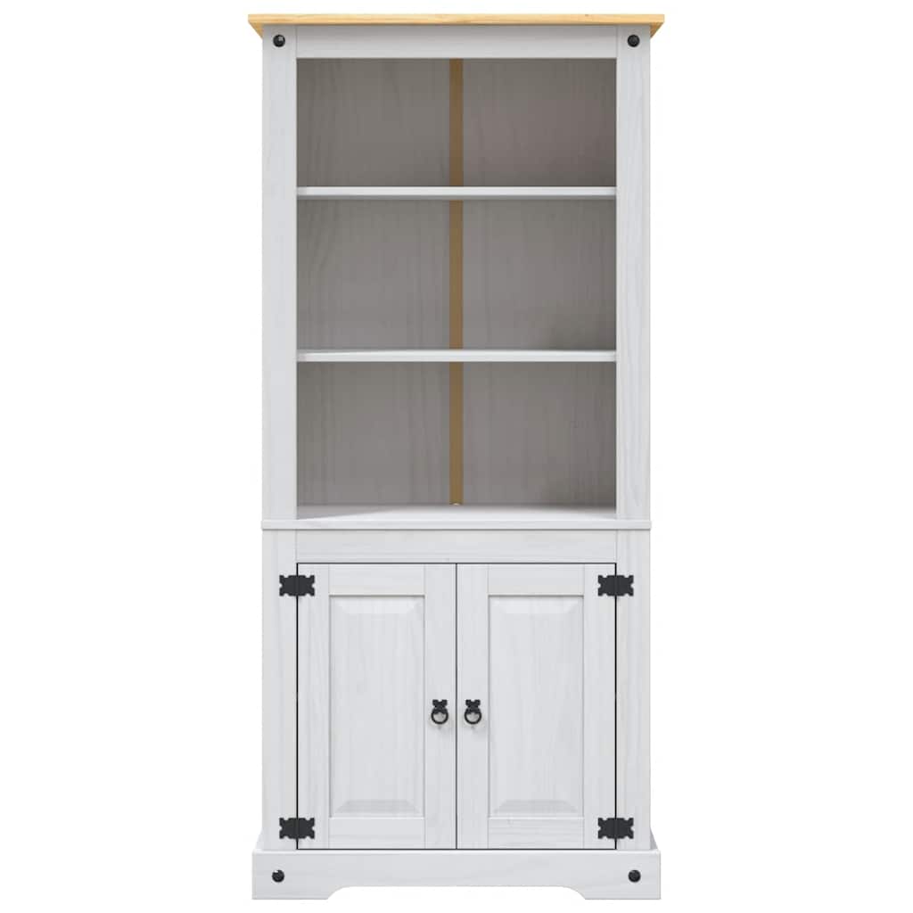 vidaXL Dulap de bucătărie, alb, pin mexican, 80x40x170 cm, gama Corona