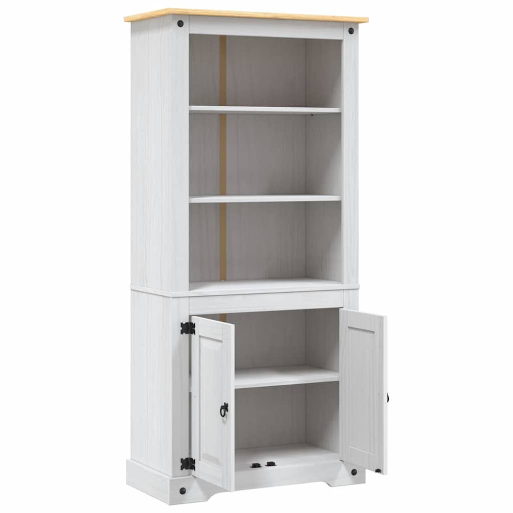 vidaXL Dulap de bucătărie, alb, pin mexican, 80x40x170 cm, gama Corona