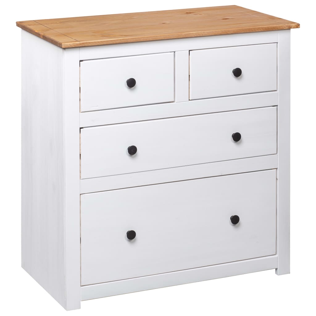 vidaXL Servantă, alb, 80 x 40 x 83 cm, lemn de pin, gama Panama vidaXL Servantă, alb, 80 x 40 x 83 cm, lemn de pin, gama Panama