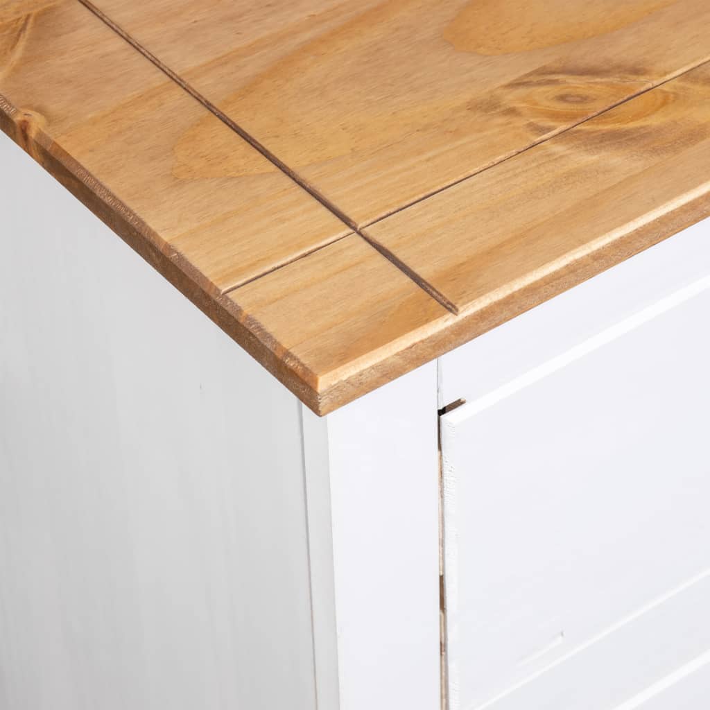 vidaXL Servantă, alb, 80 x 40 x 83 cm, lemn de pin, gama Panama vidaXL Servantă, alb, 80 x 40 x 83 cm, lemn de pin, gama Panama