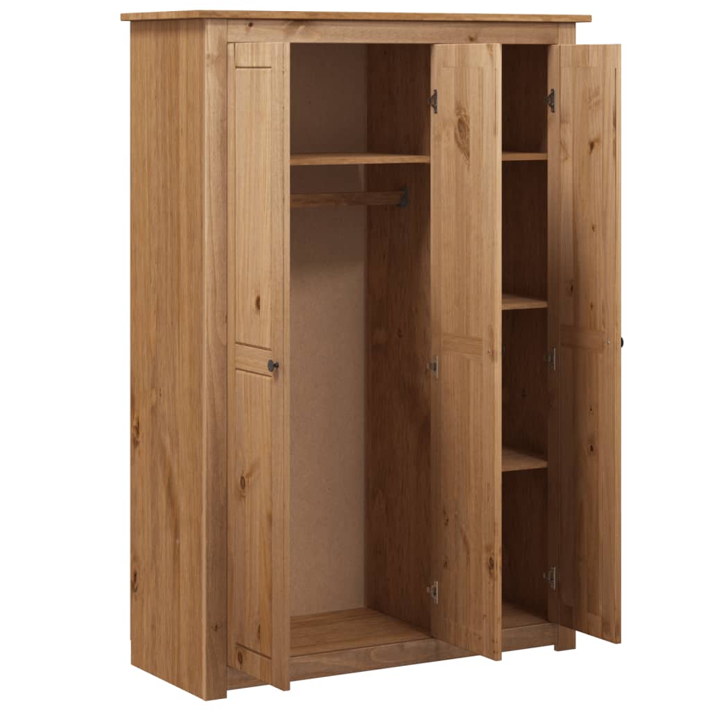 vidaXL Șifonier cu 3 uși, 118 x 50 x 171,5 cm, pin gama Panama vidaXL Șifonier cu 3 uși, 118 x 50 x 171,5 cm, pin gama Panama