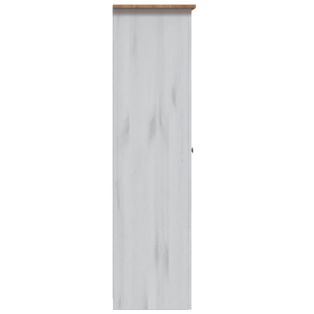 vidaXL Șifonier cu 3 uși, alb, 118 x 50 x 171,5 cm, pin gama Panama vidaXL Șifonier cu 3 uși, alb, 118 x 50 x 171,5 cm, pin gama Panama
