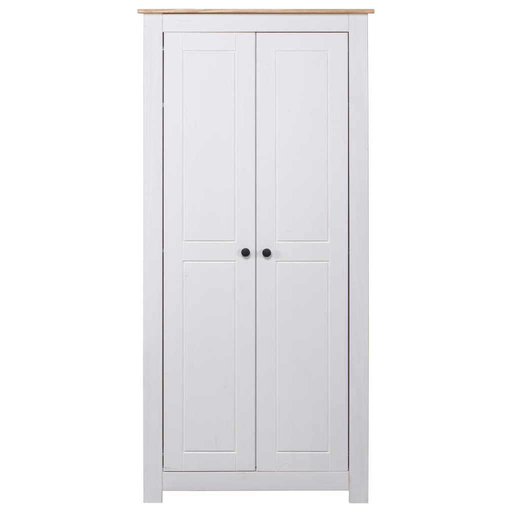 vidaXL Șifonier, alb, 80 x 50 x 171,5 cm, lemn masiv pin gama Panama
