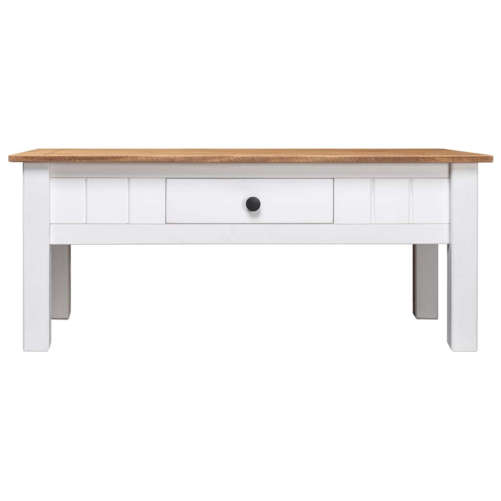 vidaXL Măsuță de cafea alb 100x60x45 cm lemn masiv de pin gama Panama vidaXL Măsuță de cafea alb 100x60x45 cm lemn masiv de pin gama Panama