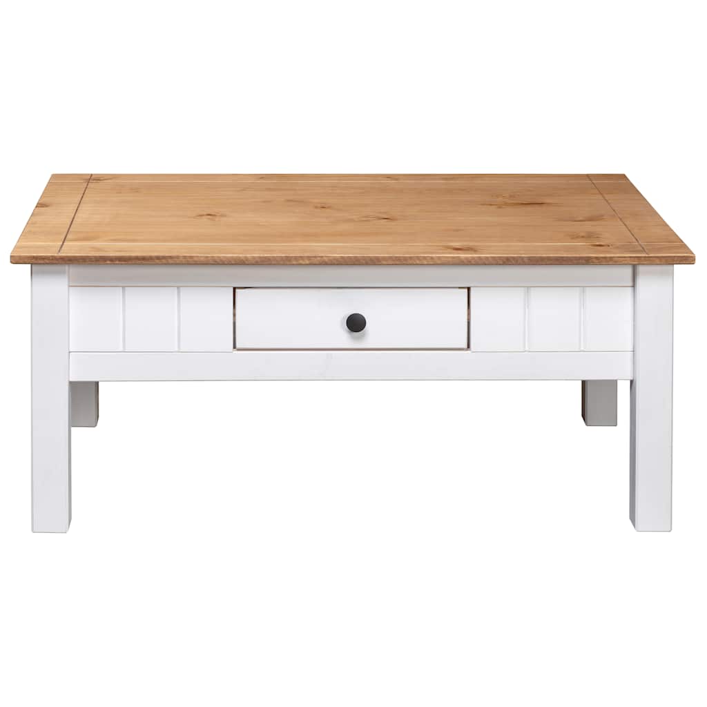 vidaXL Măsuță de cafea alb 100x60x45 cm lemn masiv de pin gama Panama vidaXL Măsuță de cafea alb 100x60x45 cm lemn masiv de pin gama Panama