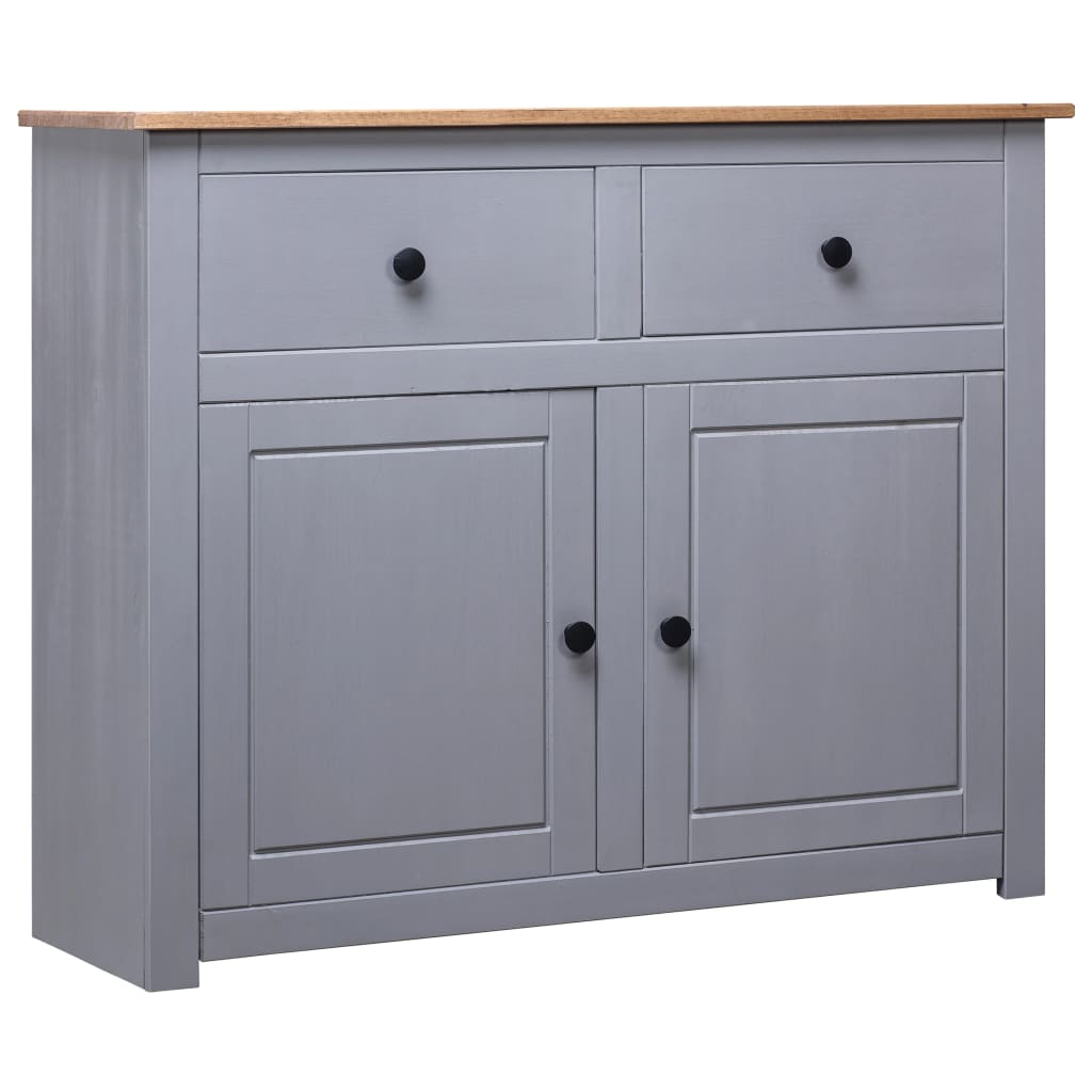 vidaXL Servantă, gri, 93 x 40 x 80 cm, lemn masiv pin, gama Panama vidaXL Servantă, gri, 93 x 40 x 80 cm, lemn masiv pin, gama Panama