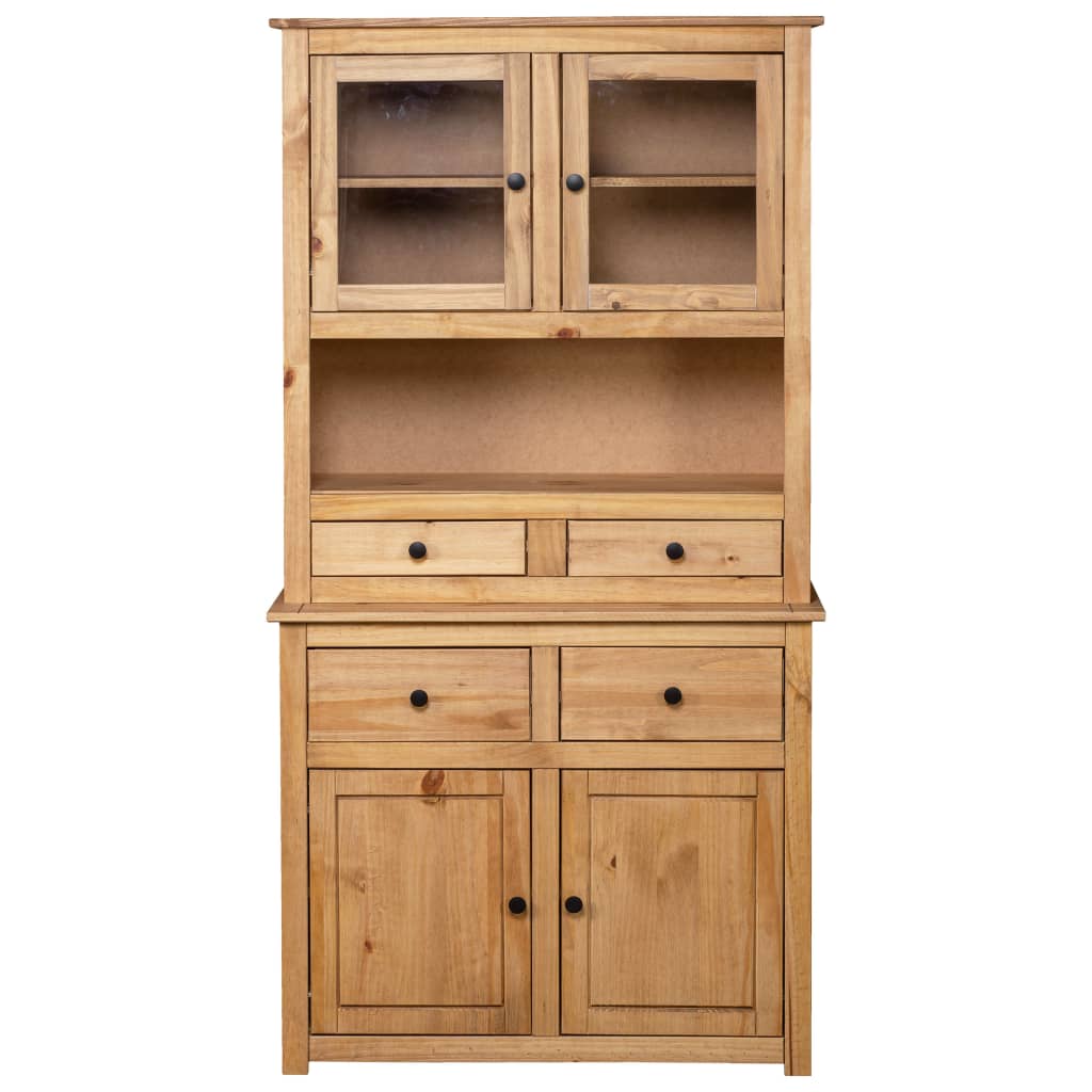 vidaXL Bufet înalt, 93x40,5x180 cm, lemn masiv pin, gama Panama