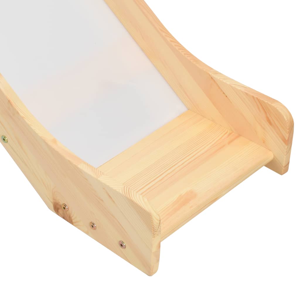 vidaXL Cadru pat copii etajat cu tobogan & scară 97x208cm lemn de pin