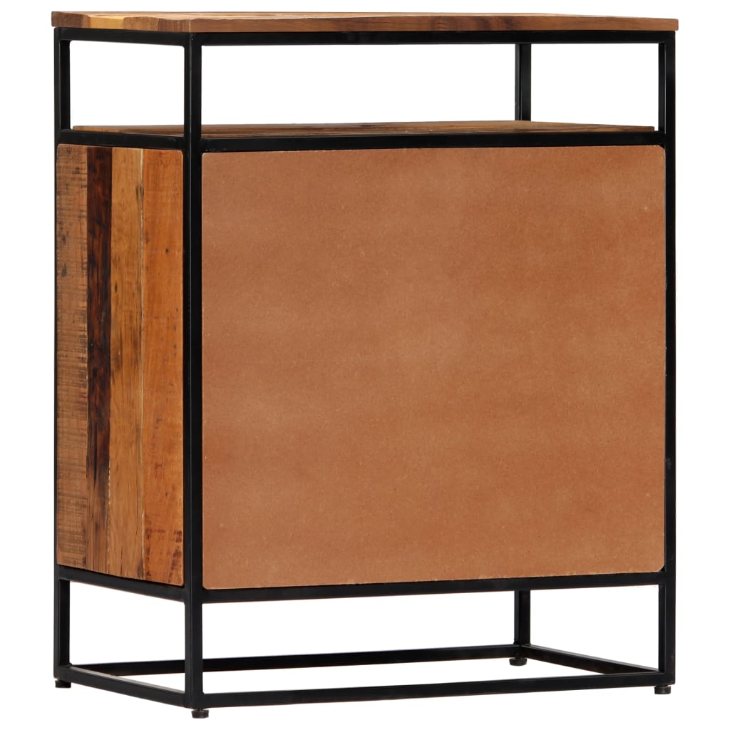 vidaXL Dulap lateral, 60 x 35 x 76 cm, lemn masiv reciclat și oțel vidaXL Dulap lateral, 60 x 35 x 76 cm, lemn masiv reciclat și oțel