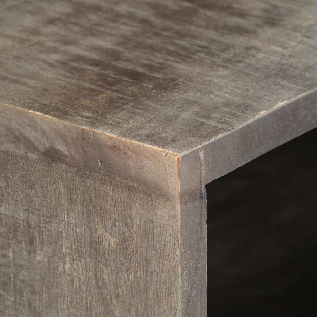 vidaXL Comodă TV, 130 x 30 x 46 cm, lemn masiv de mango nefinisat