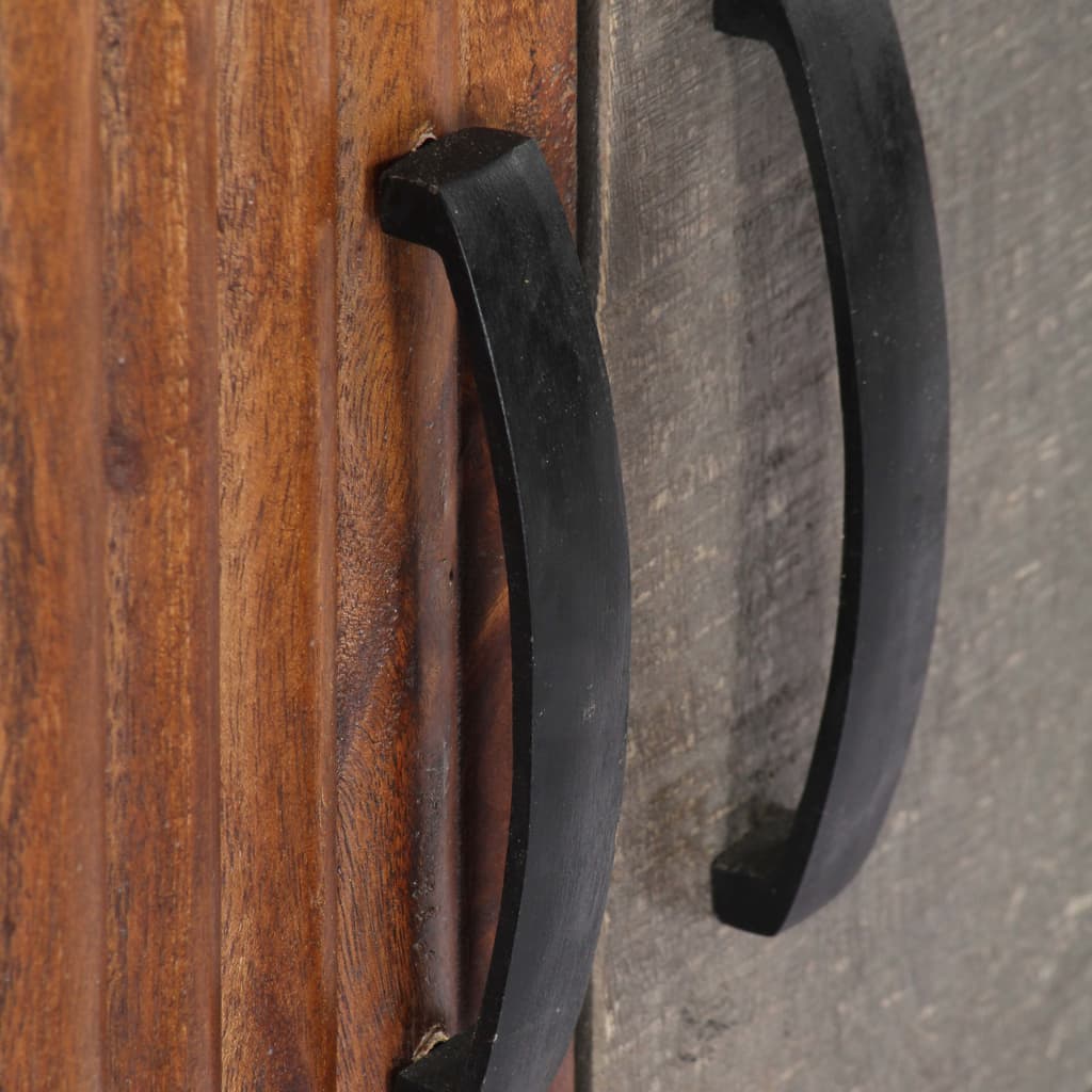 vidaXL Comodă TV, 130 x 30 x 46 cm, lemn masiv de mango nefinisat