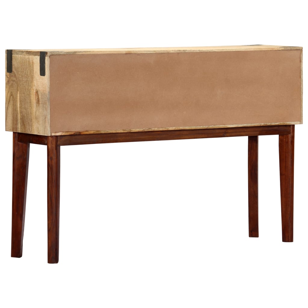 vidaXL Masă consolă, 115x30x76 cm, lemn masiv de mango nefinisat