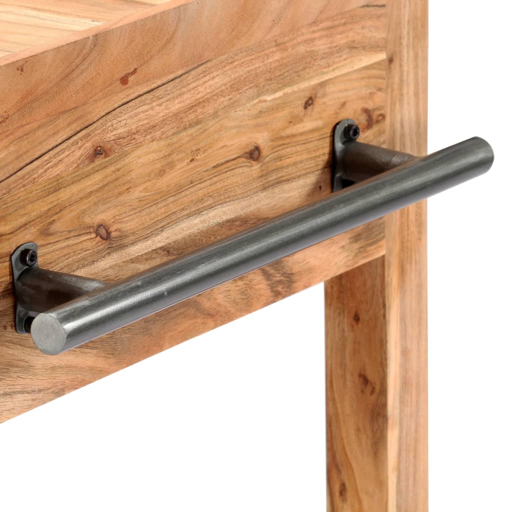 vidaXL Cărucior de bucătărie, 58 x 58 x 89 cm, lemn masiv de acacia