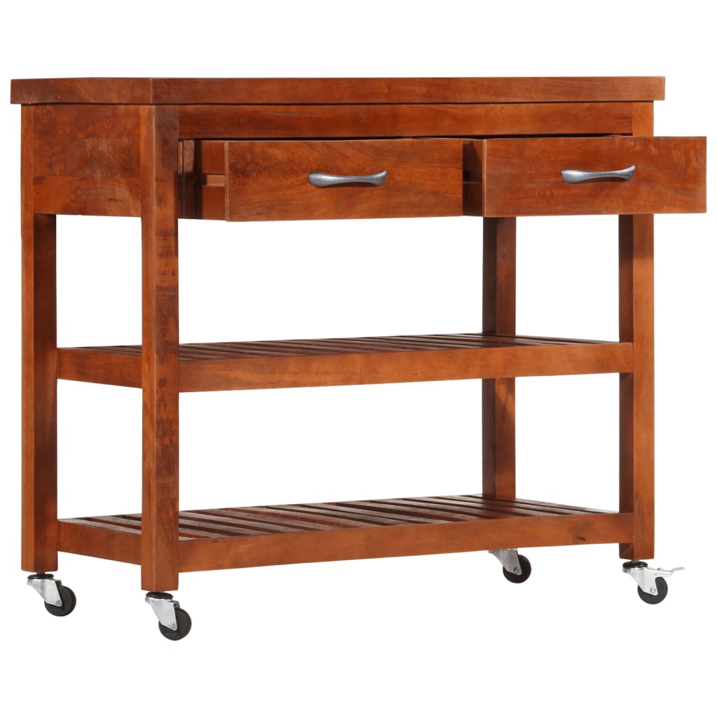 vidaXL Cărucior de bucătărie, 100x48x89 cm, lemn masiv de acacia vidaXL Cărucior de bucătărie, 100x48x89 cm, lemn masiv de acacia