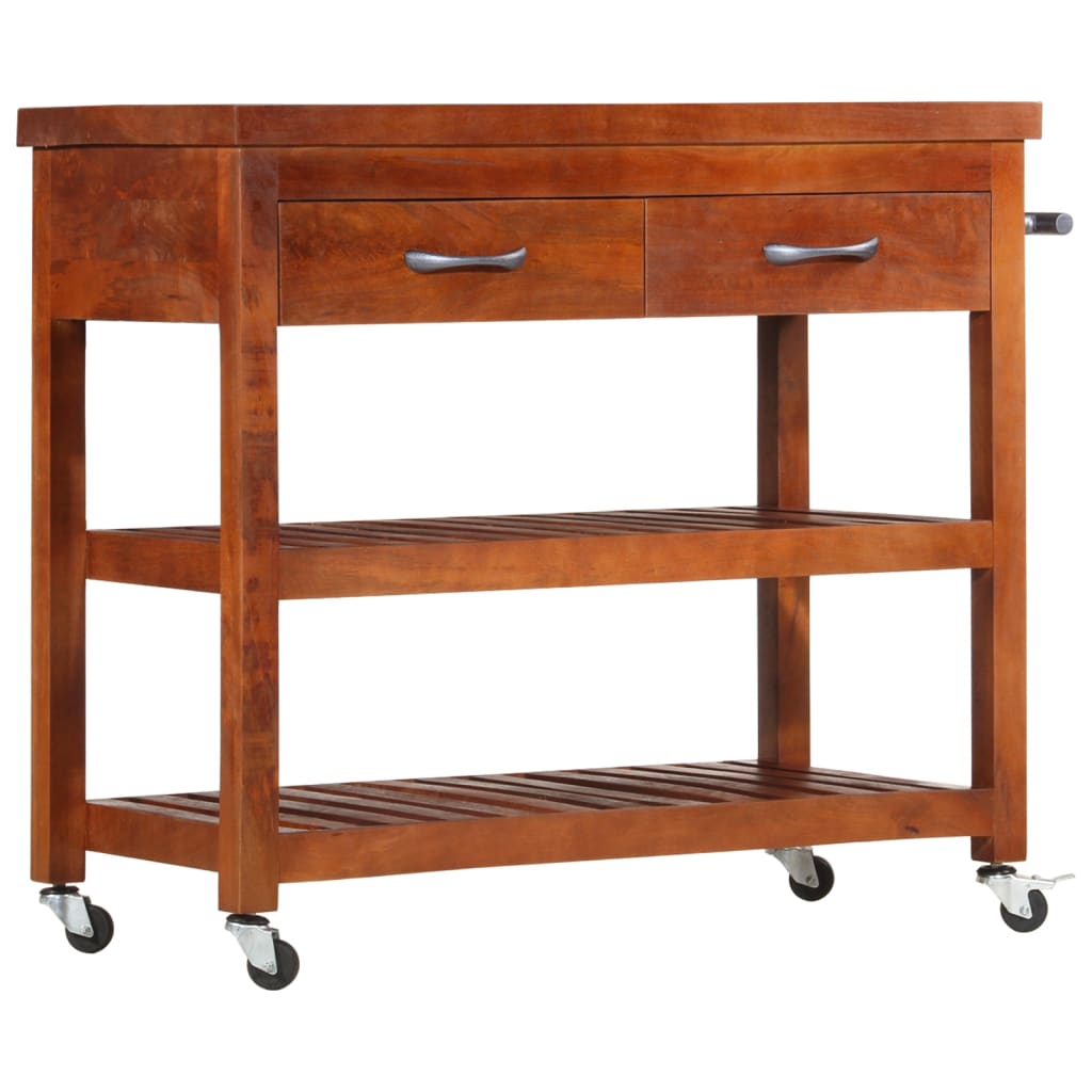 vidaXL Cărucior de bucătărie, 100x48x89 cm, lemn masiv de acacia vidaXL Cărucior de bucătărie, 100x48x89 cm, lemn masiv de acacia