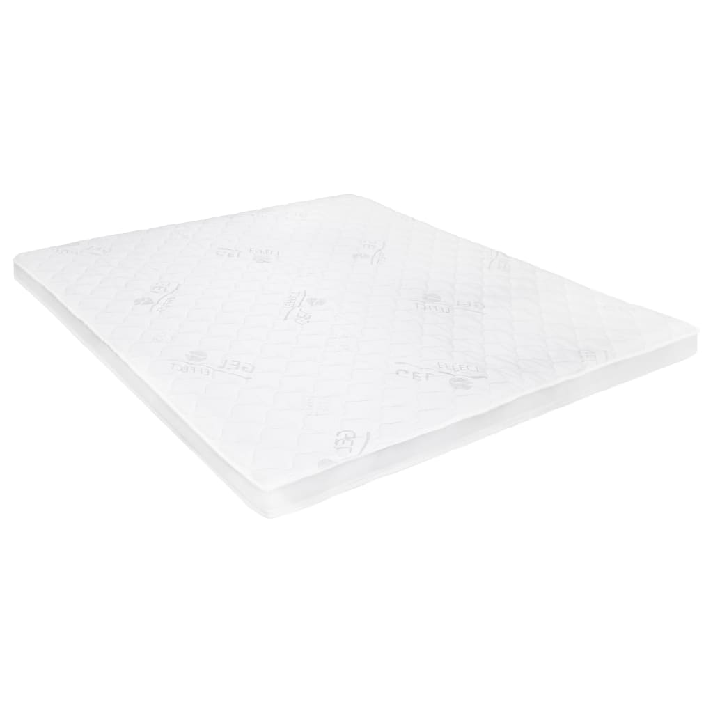 vidaXL Topper saltea, 160 x 200 cm, spumă gel, 7 cm