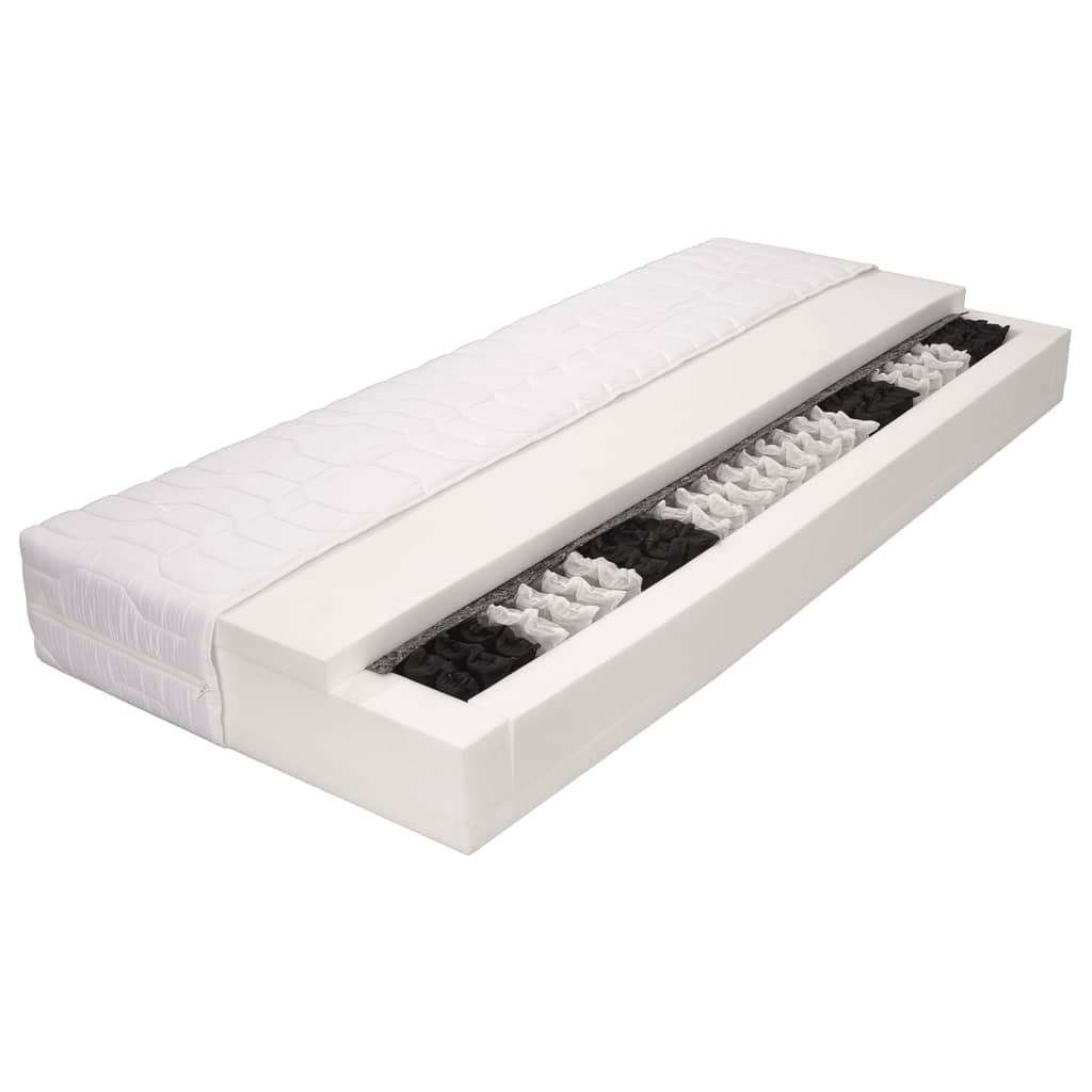 vidaXL Saltea Pocket Spring, 120 x 200 cm, 7 zone, 20 cm, H2 vidaXL Saltea Pocket Spring, 120 x 200 cm, 7 zone, 20 cm, H2