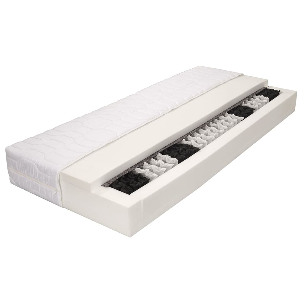 vidaXL Saltea Pocket Spring, 100 x 200 cm, 7 zone, 20 cm, H3 vidaXL Saltea Pocket Spring, 100 x 200 cm, 7 zone, 20 cm, H3