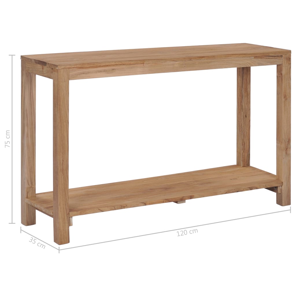vidaXL Masă consolă, 120 x 35 x 75 cm, lemn masiv de tec vidaXL Masă consolă, 120 x 35 x 75 cm, lemn masiv de tec