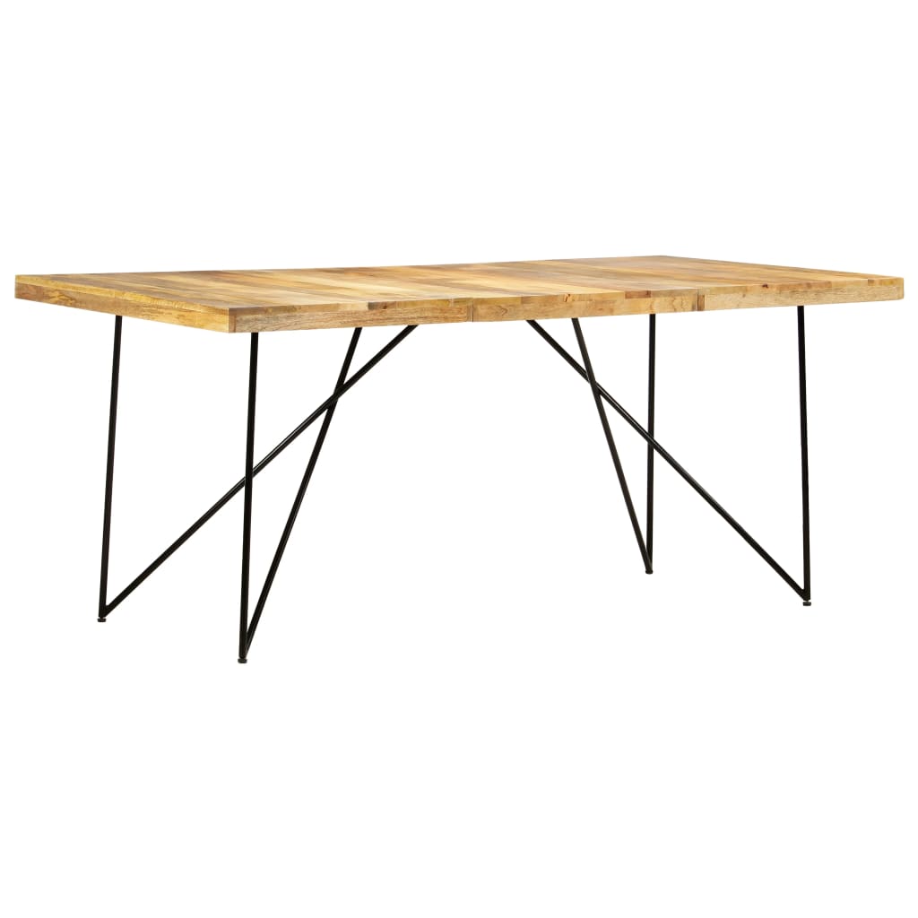 vidaXL Masă de bucătărie, 180 x 90 x 76 cm, lemn masiv de mango vidaXL Masă de bucătărie, 180 x 90 x 76 cm, lemn masiv de mango