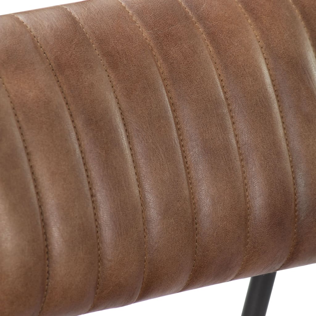 vidaXL Scaun balansoar, maro deschis, piele naturală vidaXL Scaun balansoar, maro deschis, piele naturală