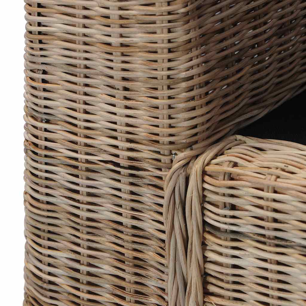 vidaXL Canapea cu 2 locuri cu perne, culoare naturală, ratan vidaXL Canapea cu 2 locuri cu perne, culoare naturală, ratan