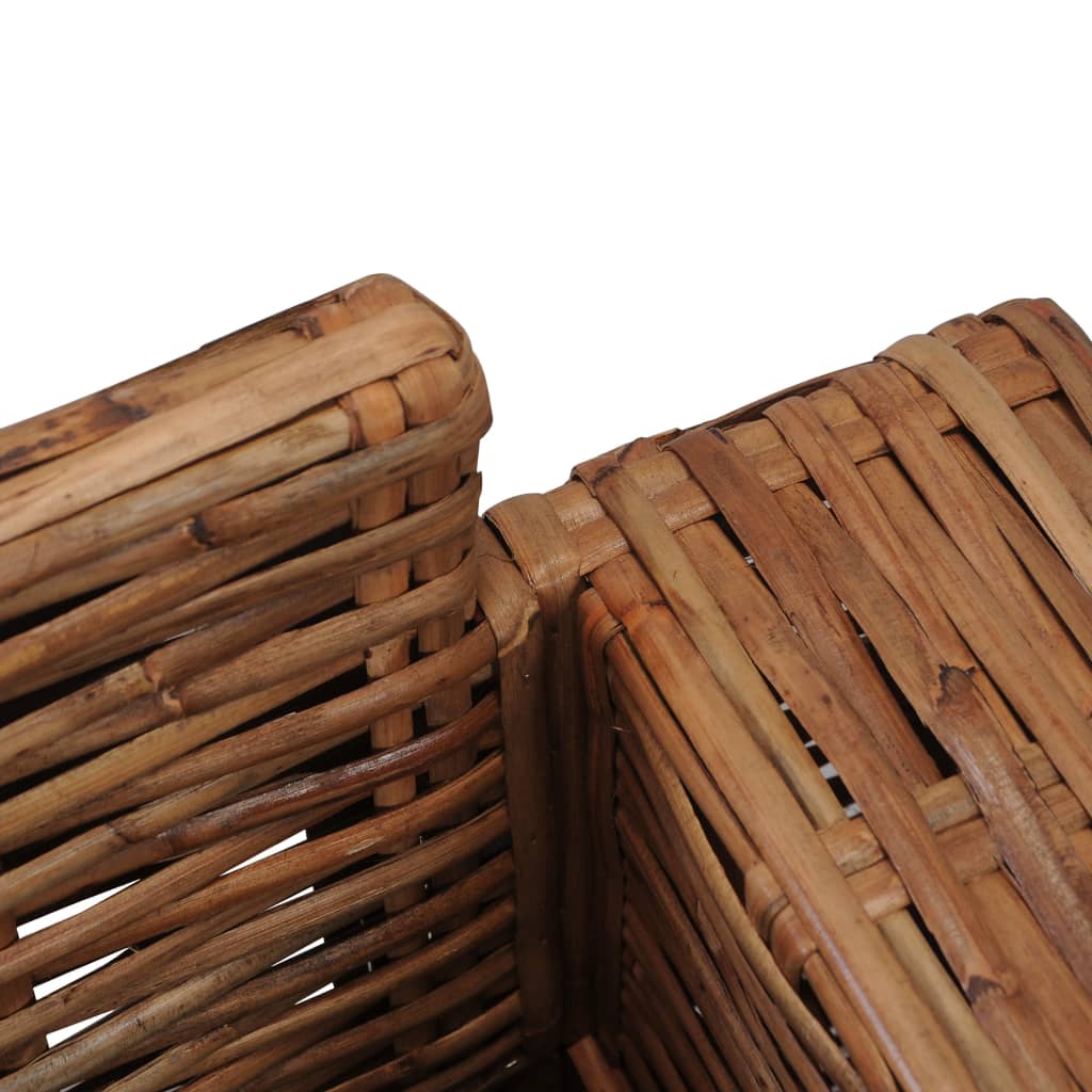 vidaXL Fotoliu cu perne, culoare naturală, ratan vidaXL Fotoliu cu perne, culoare naturală, ratan
