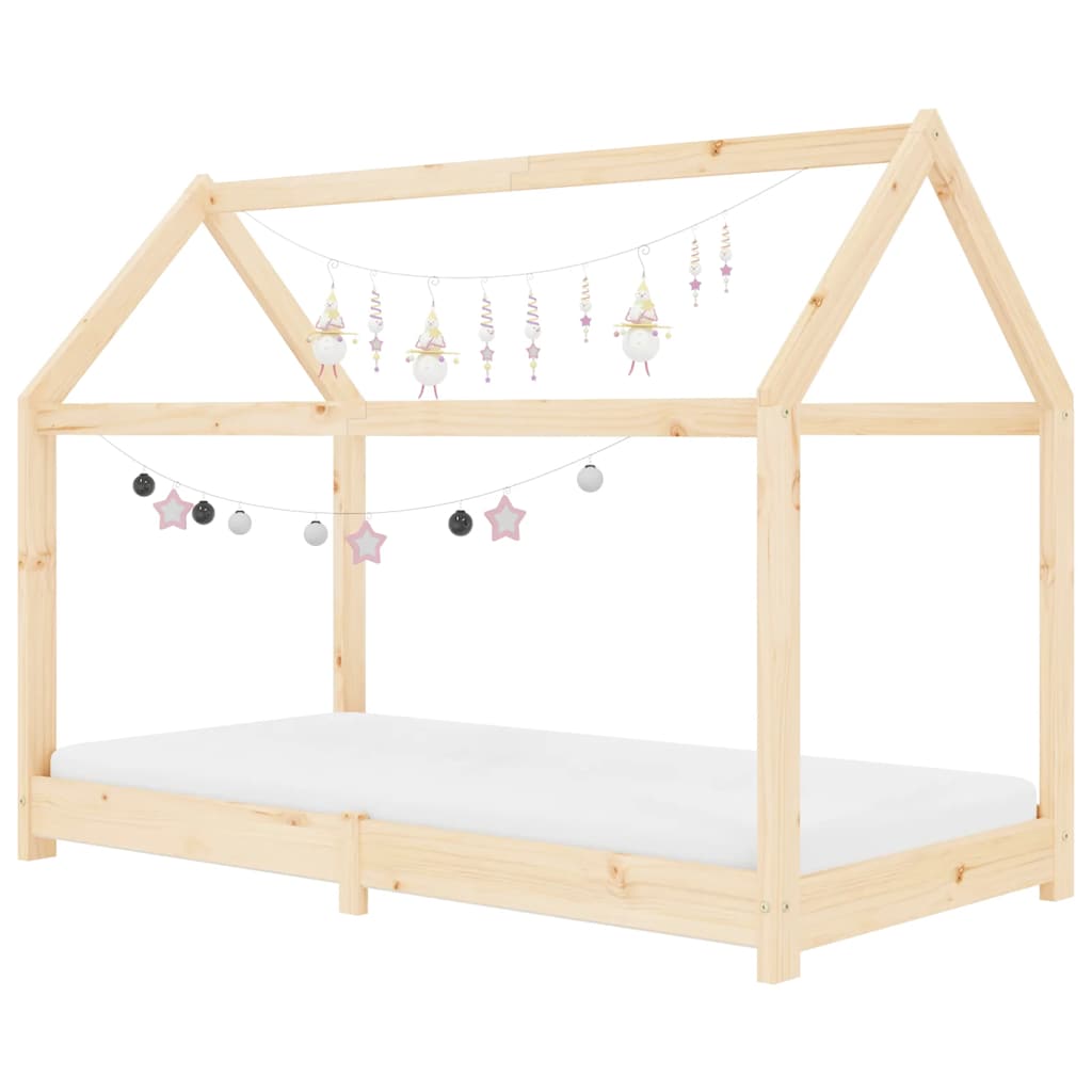 vidaXL Cadru pat de copii, 70 x 140 cm, lemn masiv de pin vidaXL Cadru pat de copii, 70 x 140 cm, lemn masiv de pin