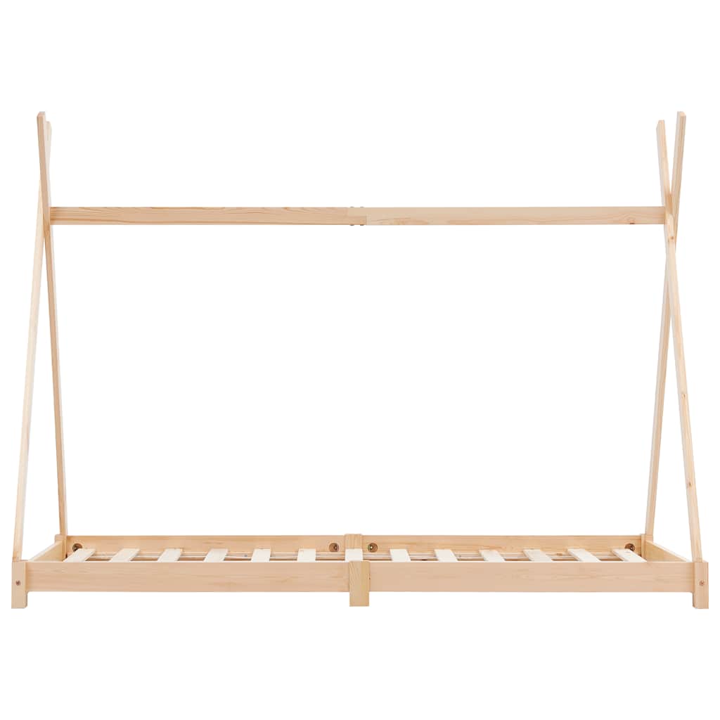 vidaXL Cadru de pat de copii, 70 x 140 cm, lemn masiv de pin vidaXL Cadru de pat de copii, 70 x 140 cm, lemn masiv de pin