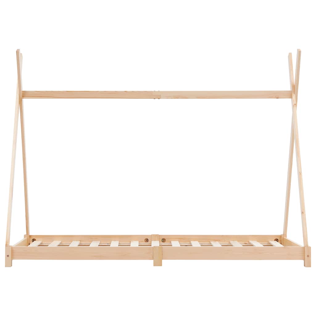 vidaXL Cadru de pat pentru copii, 90 x 200 cm, lemn masiv de pin