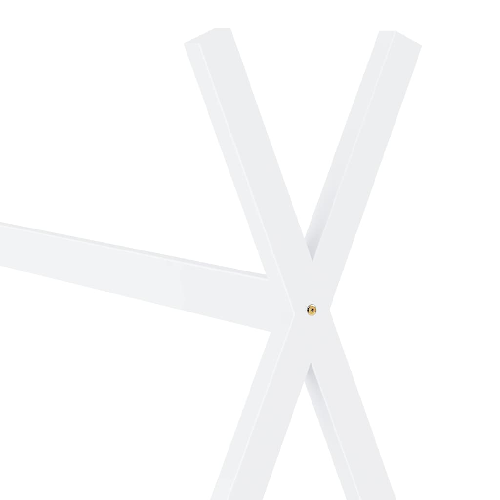 vidaXL Cadru pat de copii, alb, 80x160 cm, lemn masiv de pin