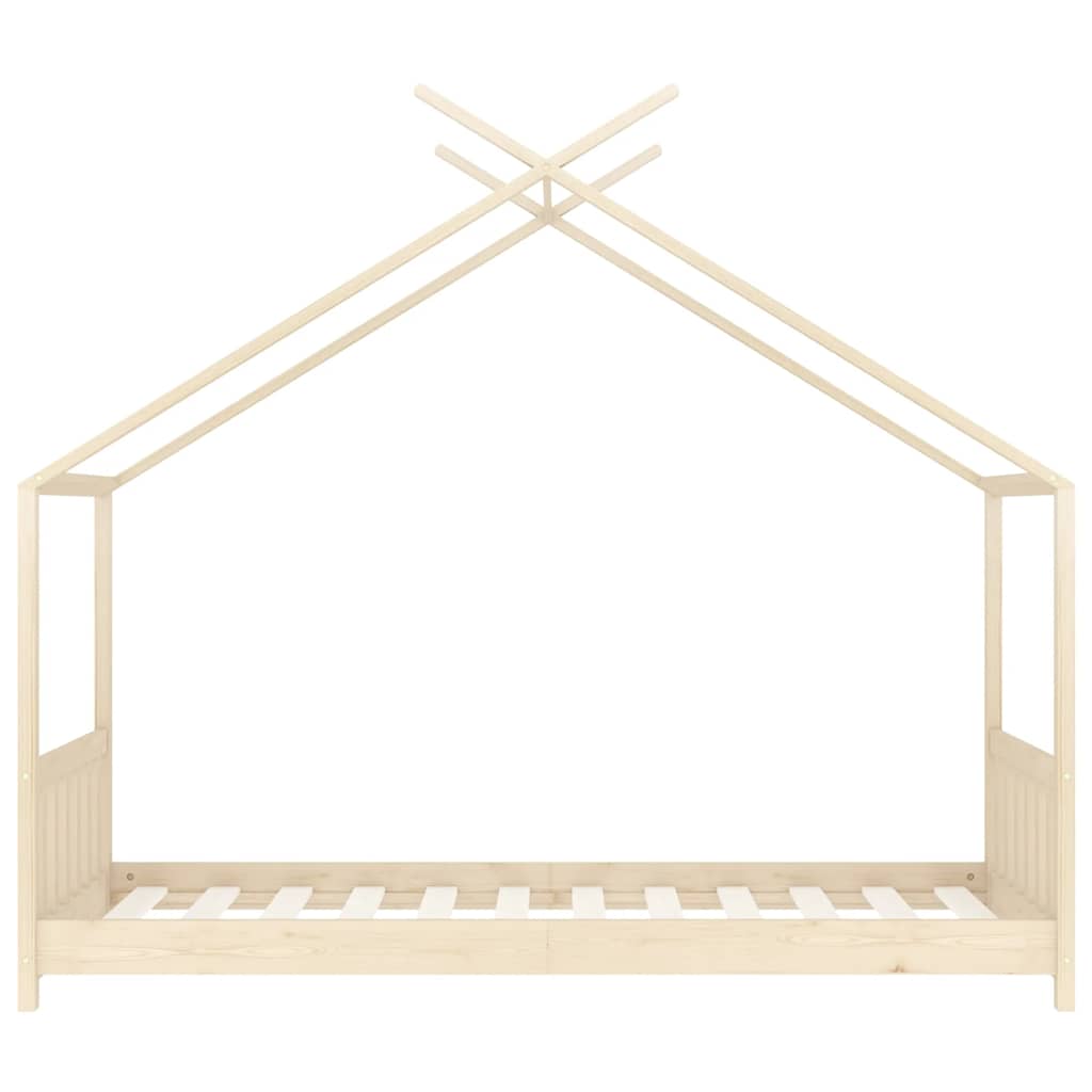 vidaXL Cadru de pat pentru copii, 70 x 140 cm, lemn masiv de pin vidaXL Cadru de pat pentru copii, 70 x 140 cm, lemn masiv de pin