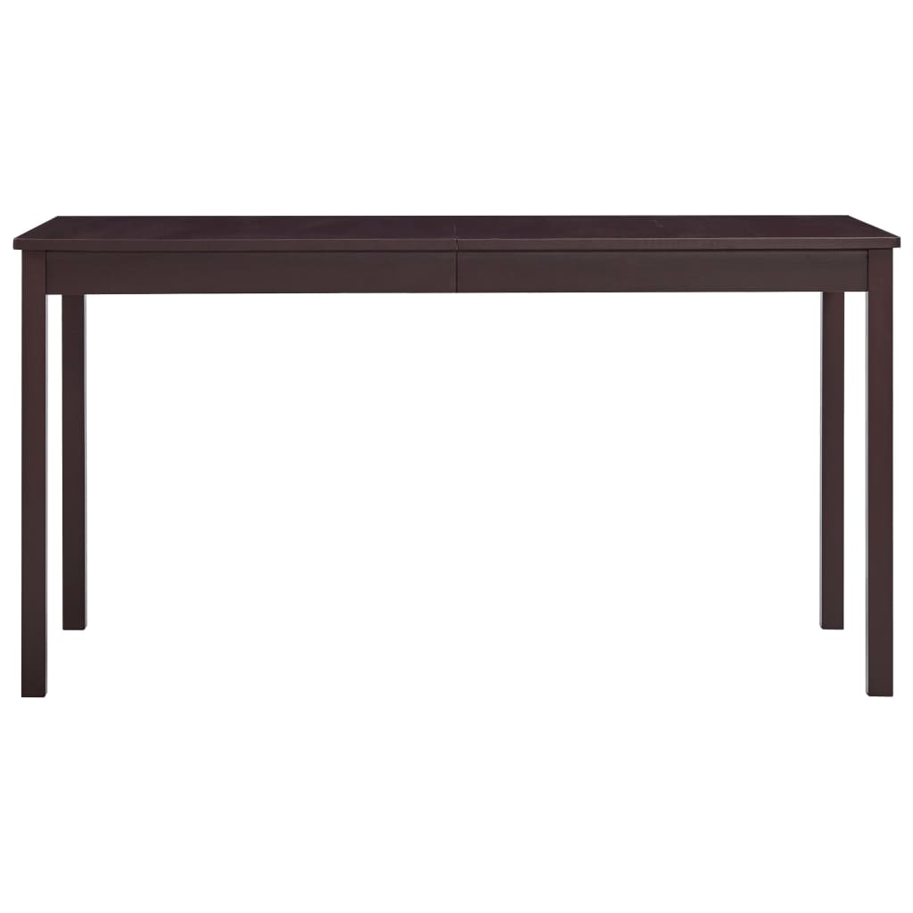 vidaXL Set mobilier de bucătărie, 7 piese, maro închis, lemn de pin