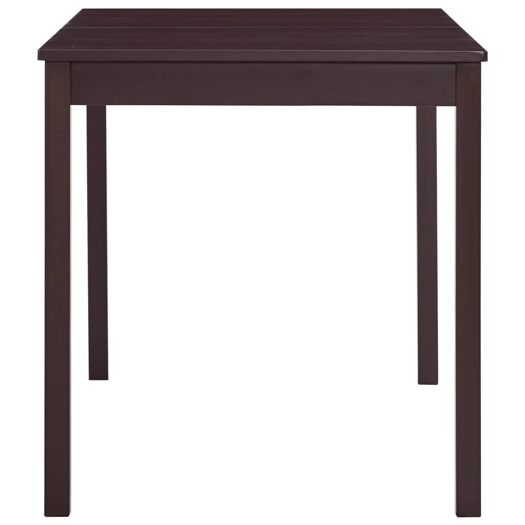 vidaXL Set mobilier de bucătărie, 7 piese, maro închis, lemn de pin