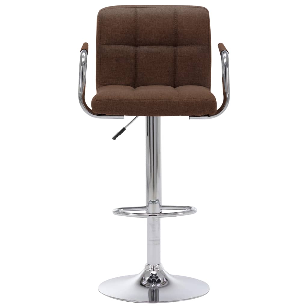 vidaXL Scaun de bar, maro, material textil vidaXL Scaun de bar, maro, material textil