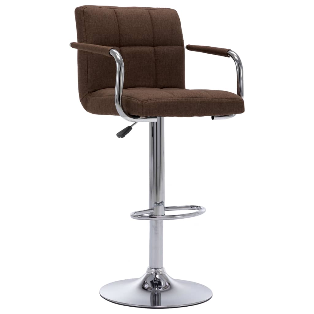 vidaXL Scaun de bar, maro, material textil vidaXL Scaun de bar, maro, material textil