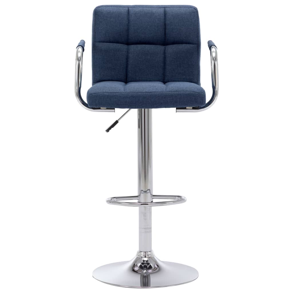 vidaXL Scaun de bar, albastru, material textil vidaXL Scaun de bar, albastru, material textil