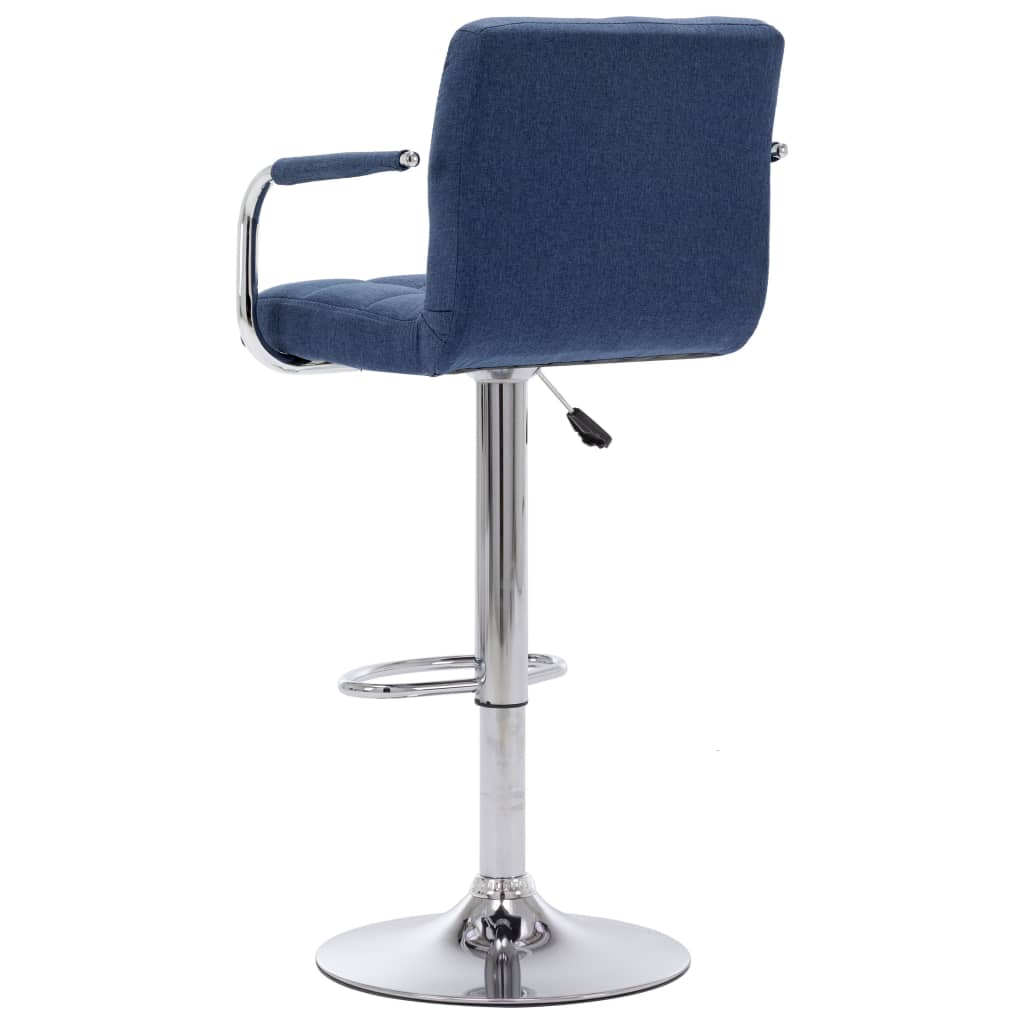 vidaXL Scaun de bar, albastru, material textil vidaXL Scaun de bar, albastru, material textil